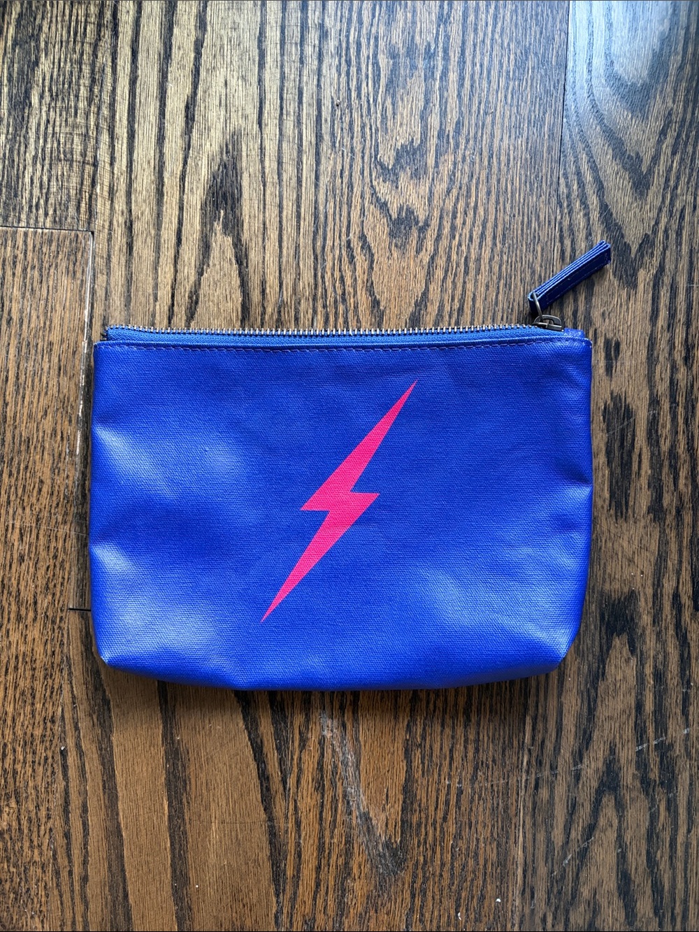 Marine Layer Lightning Bolt Blue/Purple and Pink Pouch
